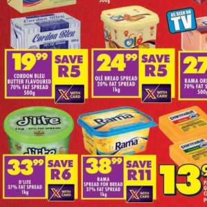 Butter at Shoprite