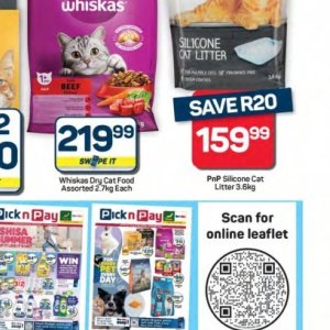 Cat litter at Pick n Pay Hyper