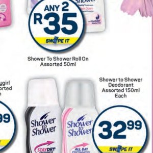 Shower at Pick n Pay Hyper