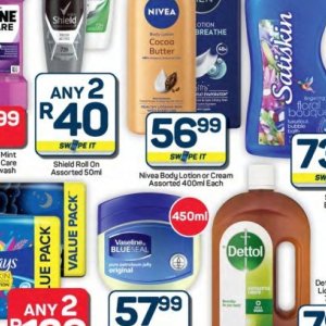 Body lotion nivea  at Pick n Pay Hyper