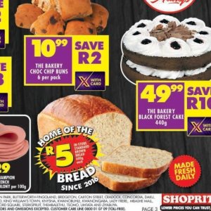 Bread at Shoprite