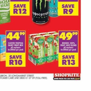 Juice at Shoprite