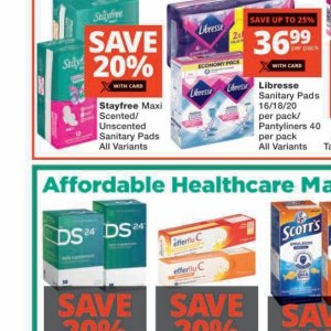 Sanitary pads libresse  at Checkers