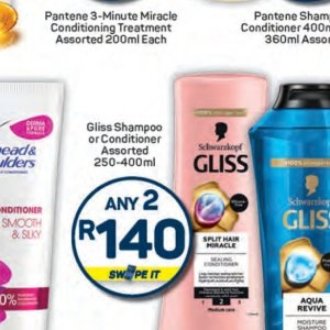 Shampoo gliss  at Pick n Pay Hyper