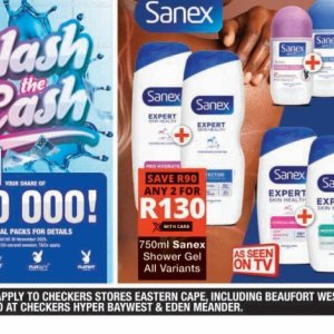 Shower gel at Checkers