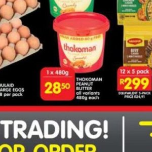Peanut butter at Shoprite