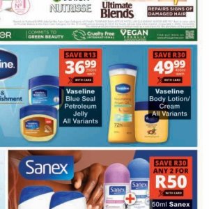 Body lotion at Checkers