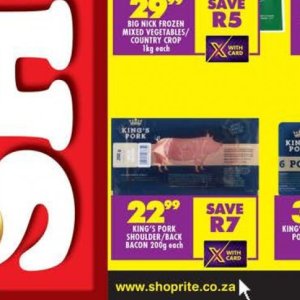 Pork at Shoprite