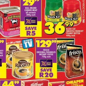 Peanut butter at Shoprite