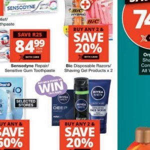 Shaving gel nivea  at Checkers