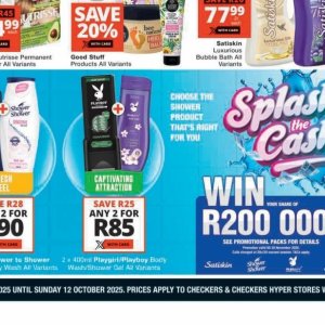 Shower at Checkers