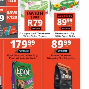 Toilet rolls at Checkers