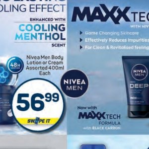 Body lotion nivea  at Pick n Pay Hyper