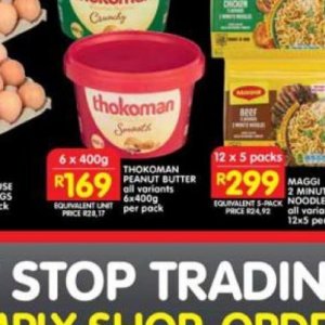 Butter at Shoprite
