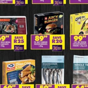 Burgers at Shoprite
