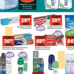 Toothpaste colgate  at Checkers
