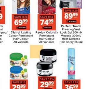 Hair spray at Checkers