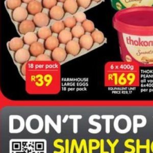 Eggs at Shoprite