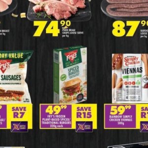 Burgers at Shoprite