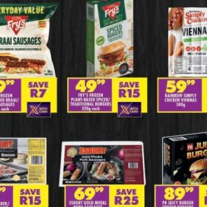 Burgers at Shoprite