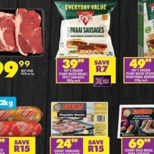 Sausages at Shoprite