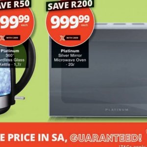 Microwave oven at Checkers