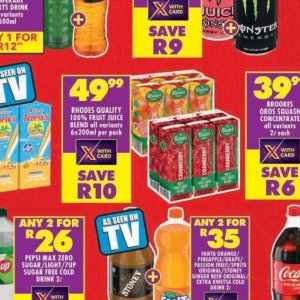 Juice at Shoprite