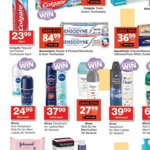 Toothpaste at Checkers