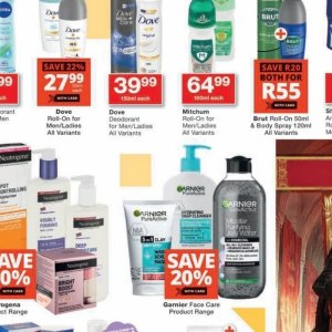 Deodorant dove  at Checkers