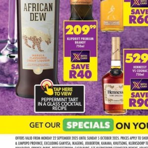 Liqueur at Shoprite
