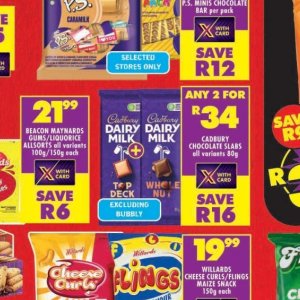 Chocolate at Shoprite