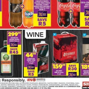 Wine at Shoprite