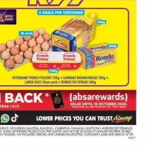 Bread at Shoprite