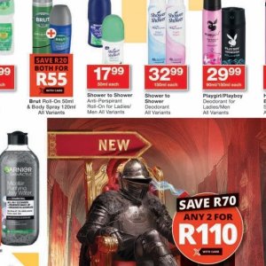 Shower at Checkers