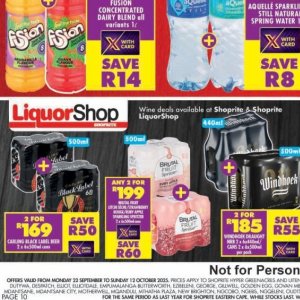 Beer at Shoprite