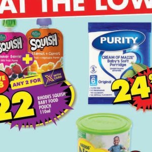 Purees at Shoprite