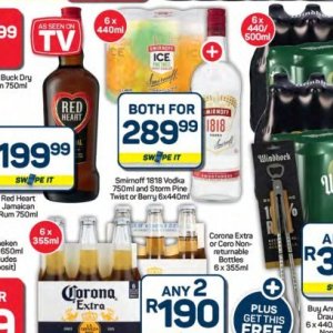 Vodka smirnoff  at Pick n Pay Hyper