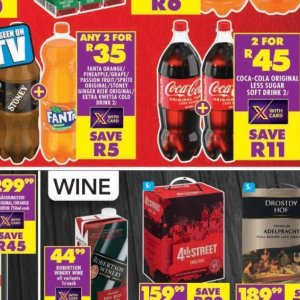 Wine at Shoprite