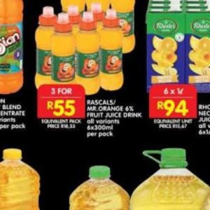 Juice at Shoprite