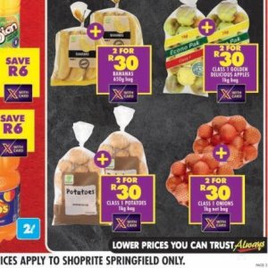 Potatoes at Shoprite