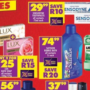 Toothpaste at Shoprite