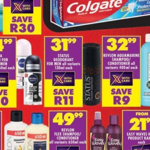 Deodorant at Shoprite