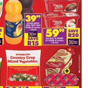 Ice cream at Shoprite
