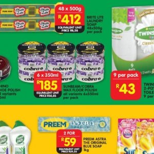 Sunflower oil at Shoprite