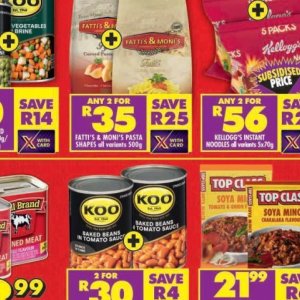 Pasta at Shoprite