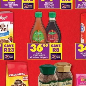 Syrup at Shoprite