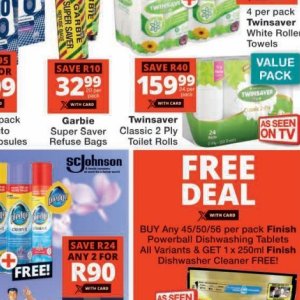 Toilet rolls at Checkers