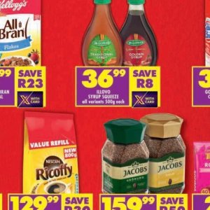 Syrup at Shoprite
