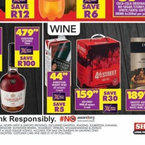 Wine at Shoprite