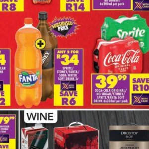 Fizzy drink at Shoprite